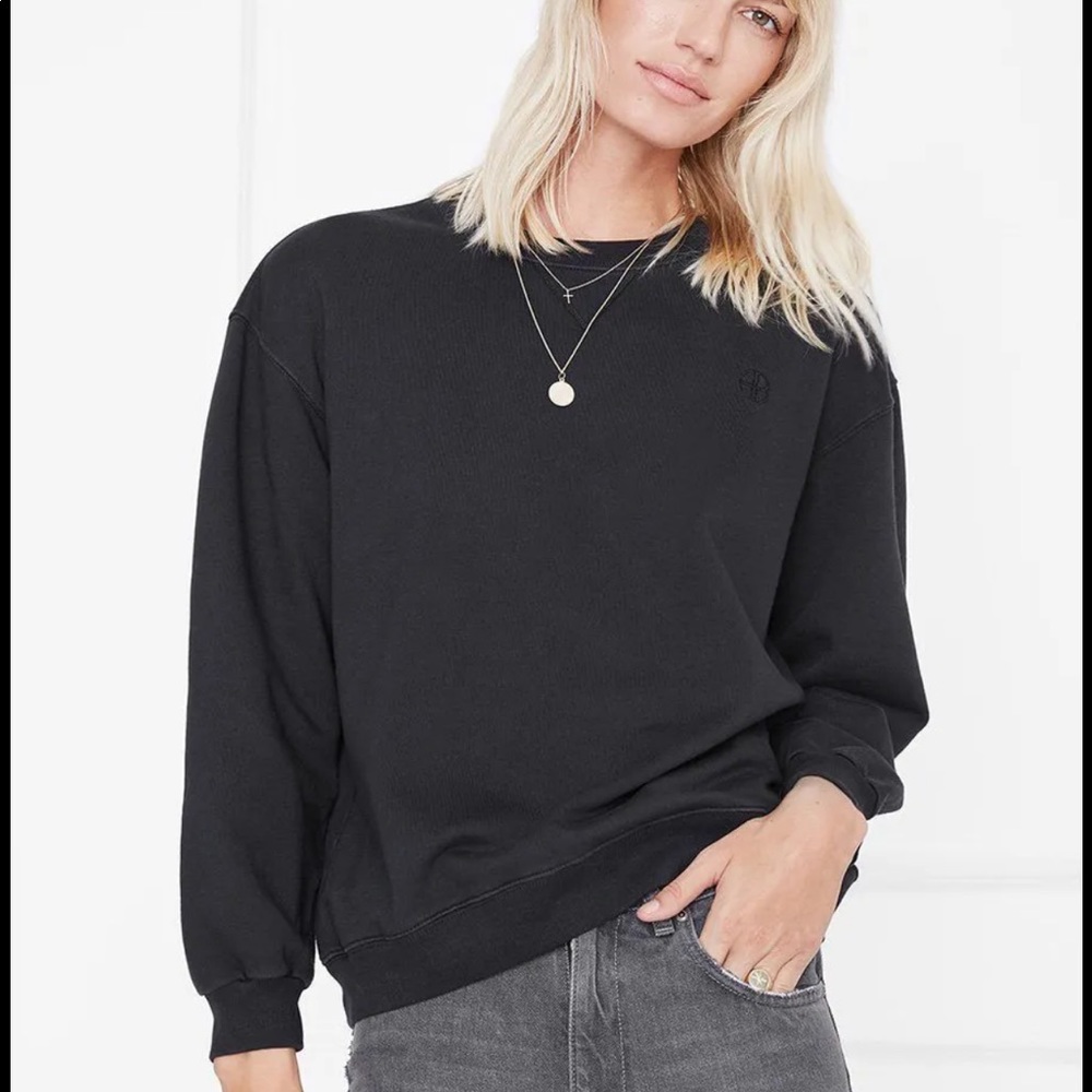 Anine Bing Vintage Black Sweatshirt
